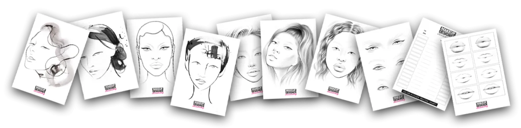 face chart templates in a row