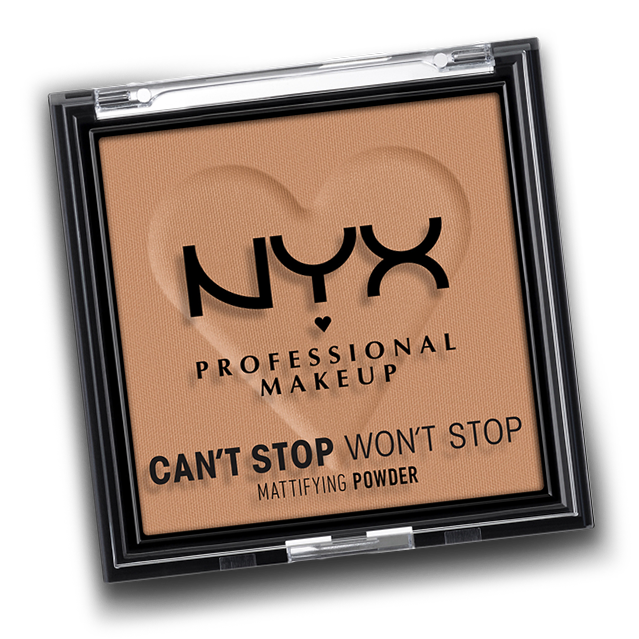 NYX Can't Stop Won't Stop Mattifying Powder used for face charting
