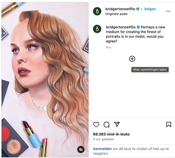 Bridgerton Netflix face chart by liza kondrevich