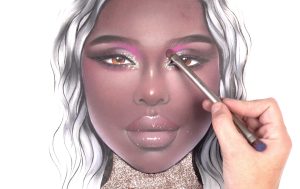 dark skin face chart touch up