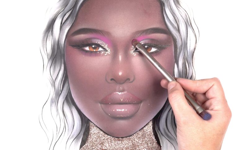 dark skin face chart touch up