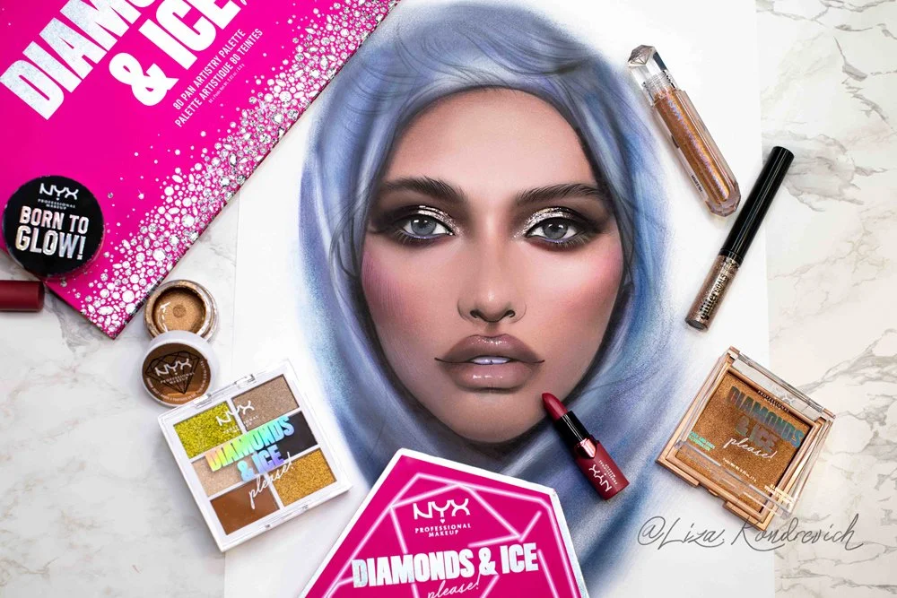 nyx cosmetics face chart with niqab