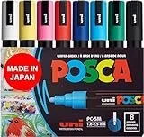 1. Posca set of 8