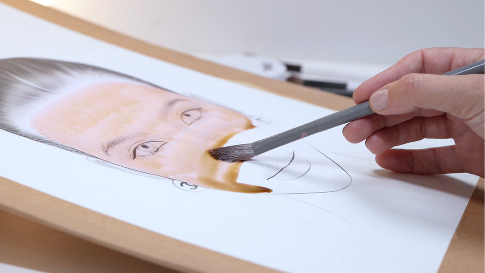 filling in mario's face chart template