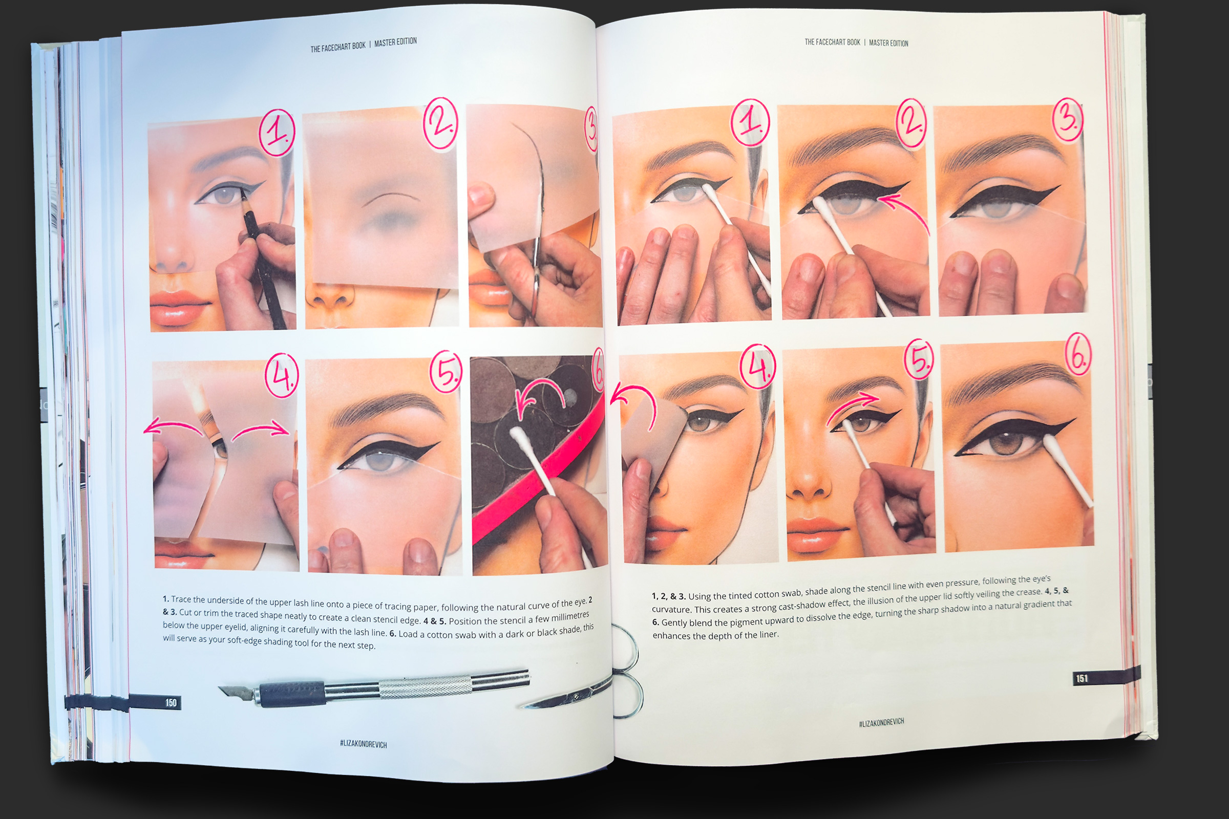 spread inside the face chart book 6